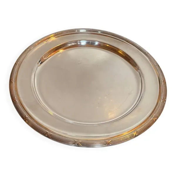 Grand plat de service métal argenté Fracalanza, Brésil, XXᵉ