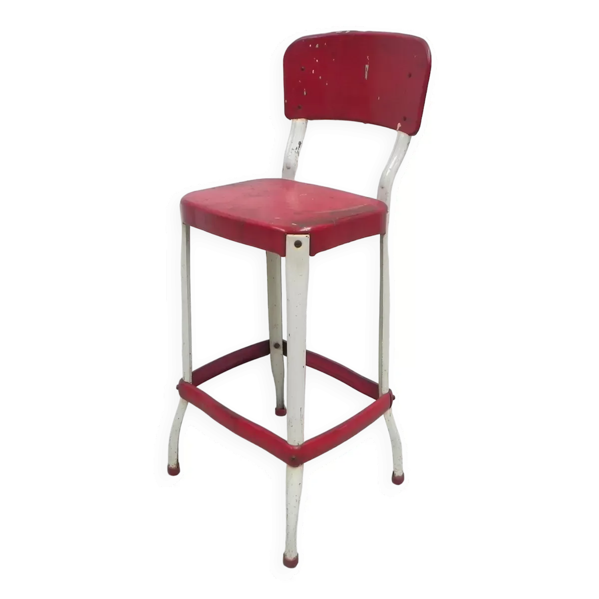 Tabouret de bar industriel en acier, tabouret, Cosco