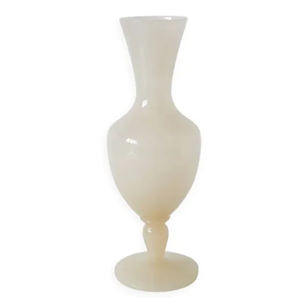 Grand vase en opaline, rose pâle, 1960