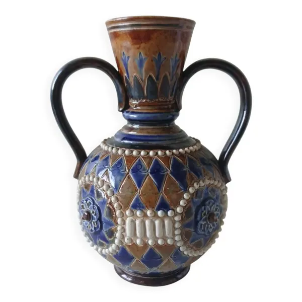 Vase Doulton Lambeth 1895 – Ethel Beard & Florrie Jones – Art Nouveau