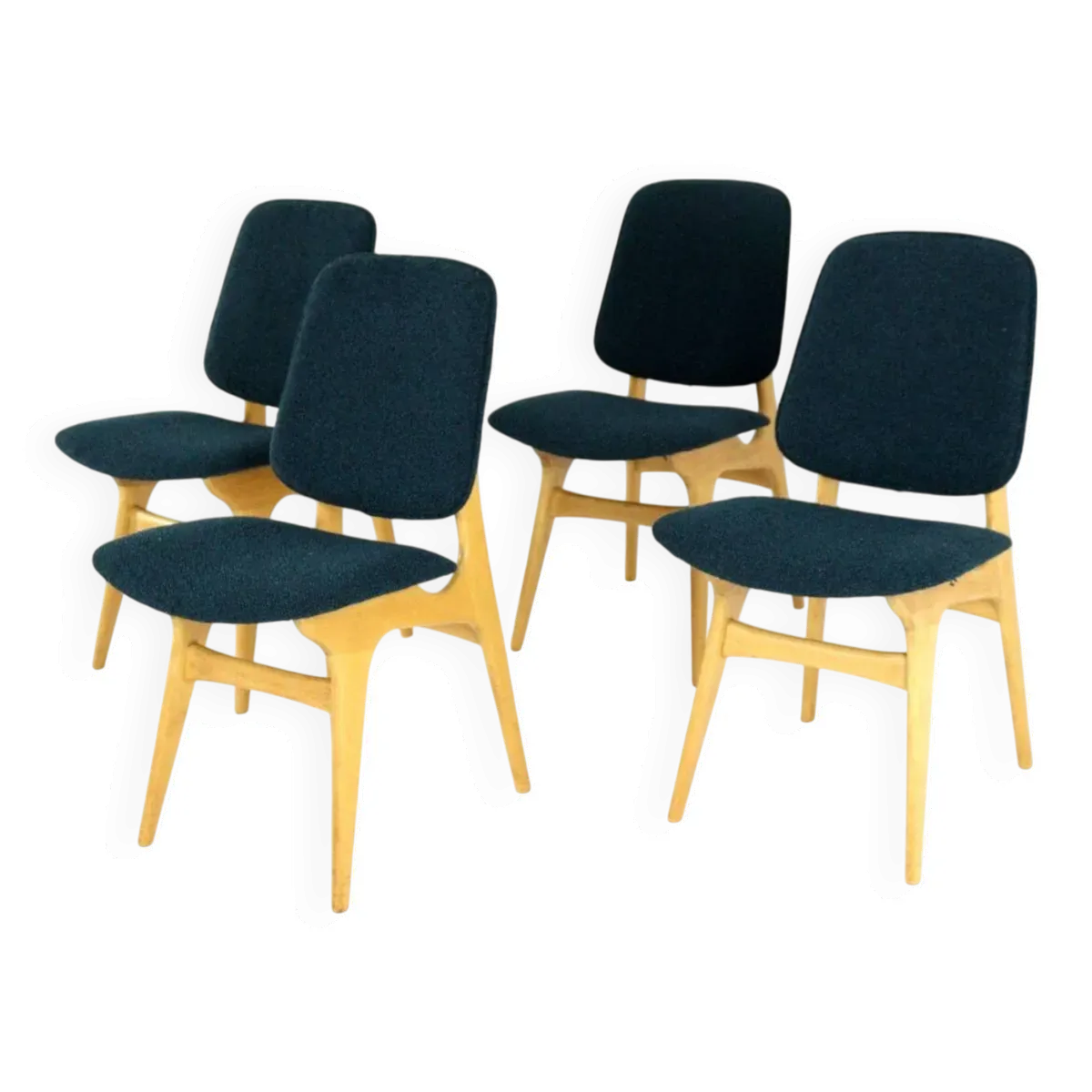 Ensemble de 4 chaises dans le style d'Arne Hovmand olsen 'Bergen'