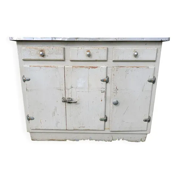 Ancien meuble de métier provenant d'une ancienne quincaillerie