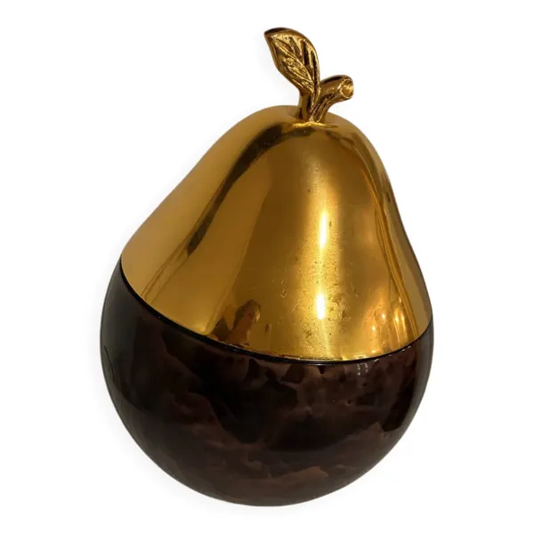 Seau à glaçons vintage poire luxium – écaille de tortue & doré – année