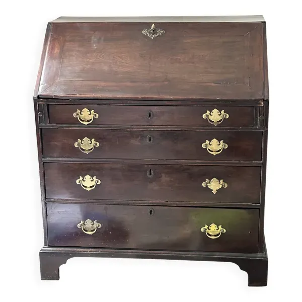 Secrétaire ancien en bois massif – Fin XIXe / début XXe