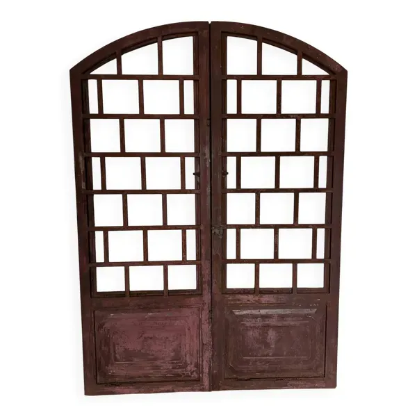 Double porte en métal – fin XIXᵉ / début XXᵉ siècle