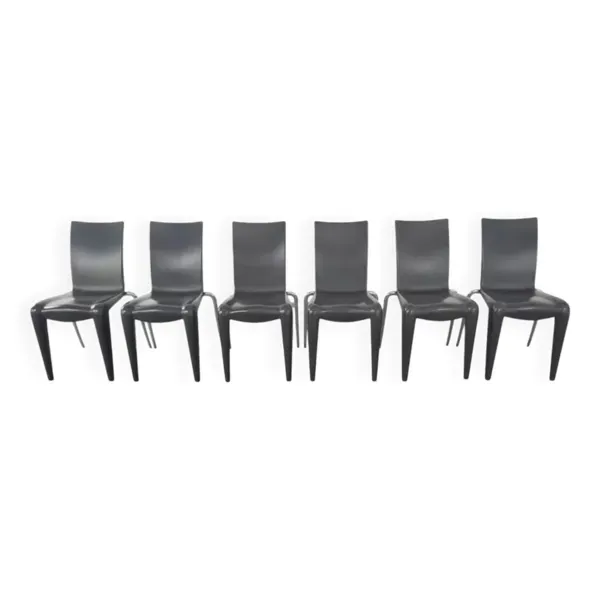 Suite de 6 chaises Louis 20 design années 90 par Philippe Starck pour Vitra