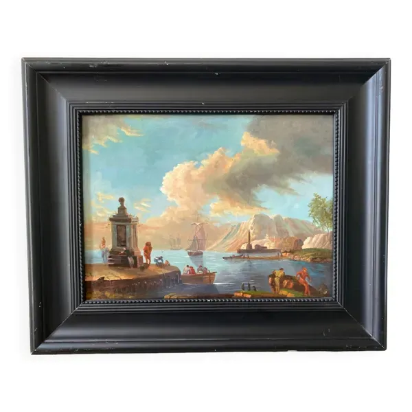 Peinture École du XIXeme d’après le XVIIIeme.