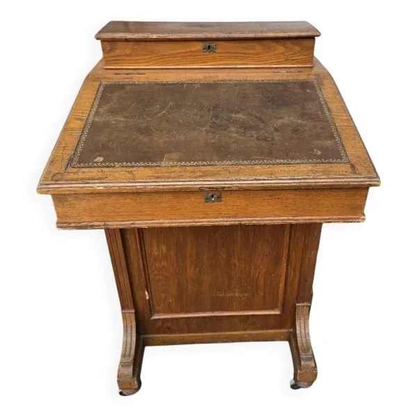 Bureau Davenport ancien en chêne