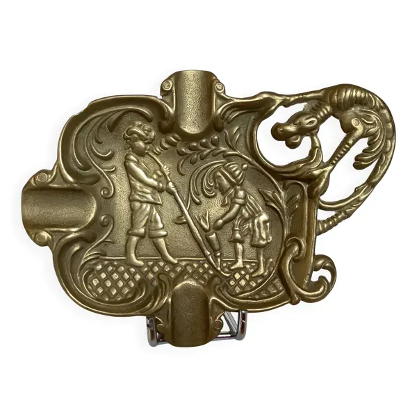 Vide poche cendrier souffleurs de verre gargouille en laiton