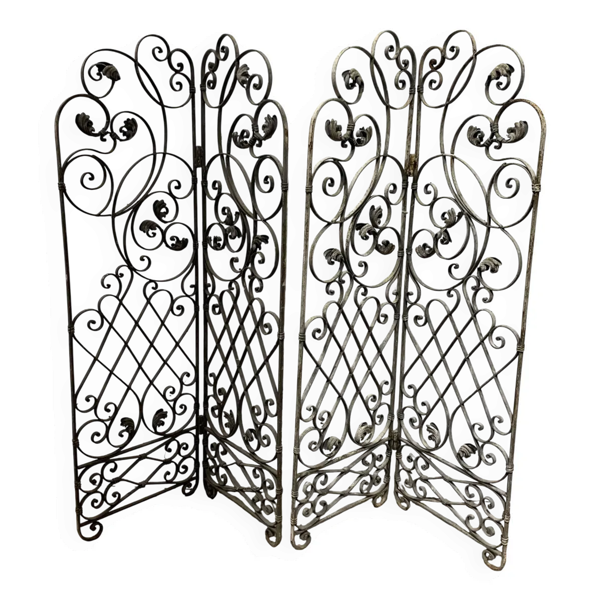 Séparation a quatre vantaux en fer forgé XX siècle
