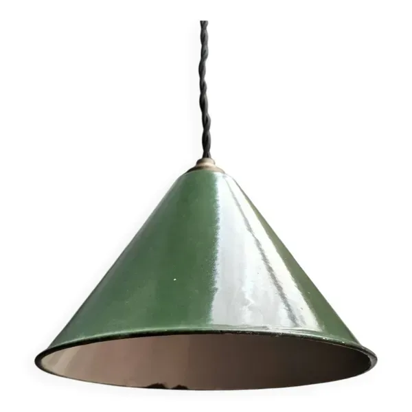 Suspension cône tôle émaillée