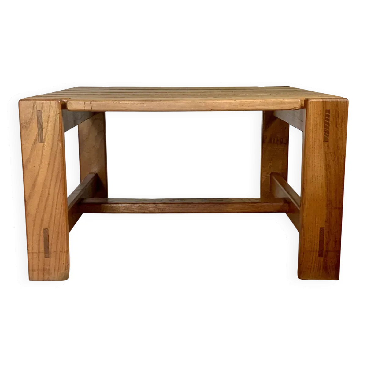 Table basse orme massif années 80