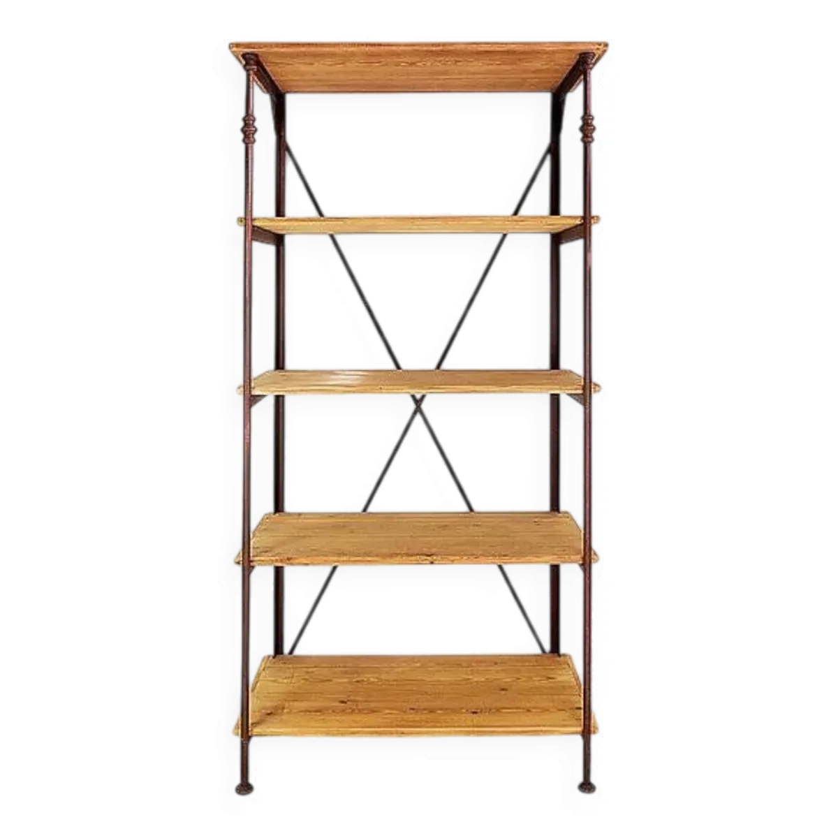 Étagère en bois et métal