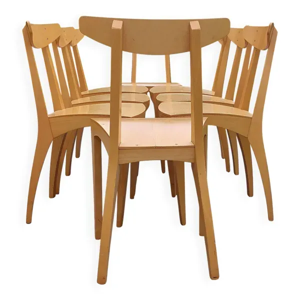 8 chaises Zina signées Thibault Desombre