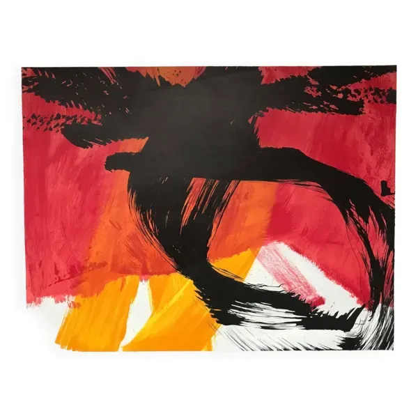 Composition.lithographie originale signée de roswitha doérig