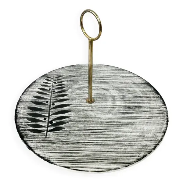 Plateau A Fromage Céramique Vintage Années 60 Manufacture Salins Modèle Tolède