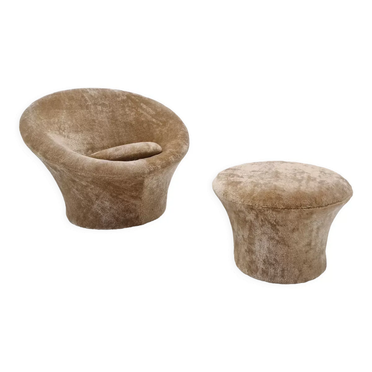 Fauteuil et pouf Mushroom par Pierre Paulin pour Artifort, années 1960