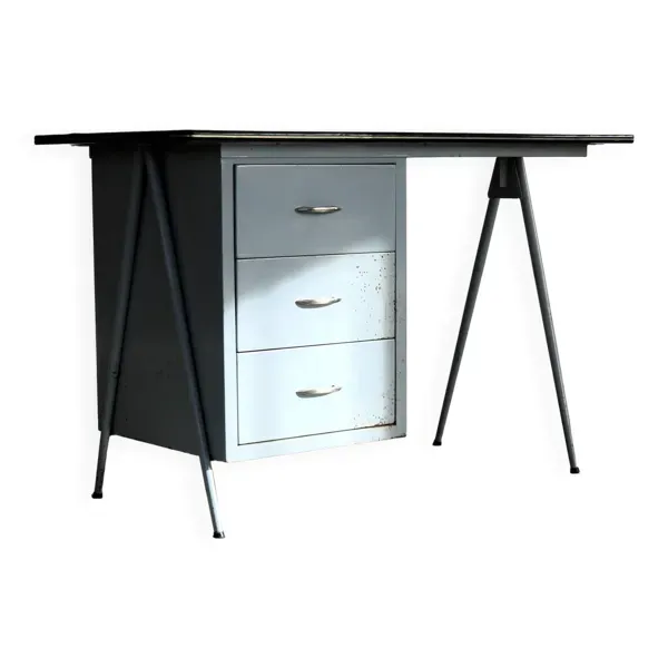 Bureau vintage   style industriel   années 1960   bureau