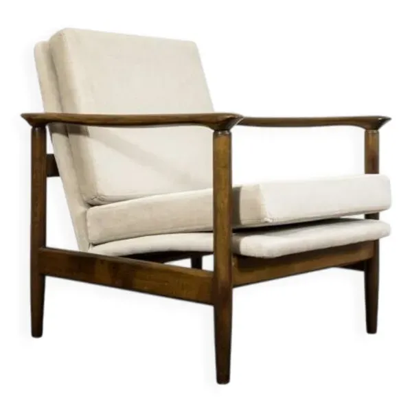 Fauteuil vintage par Edmund Homa, GFM, Pologne, années 1960
