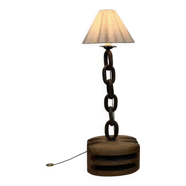 Lampadaire brutaliste « pièce unique », 1950s