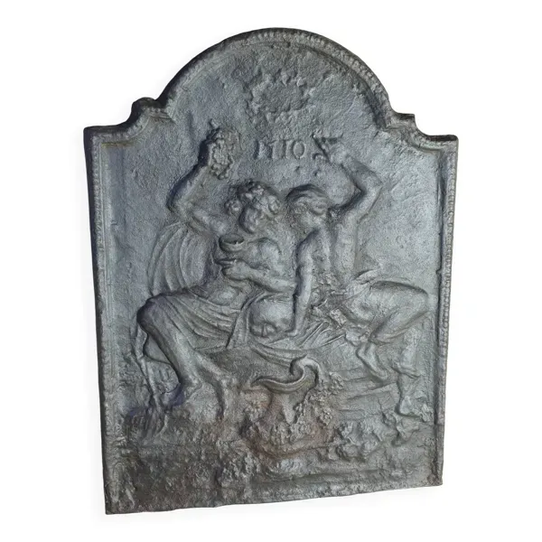 Plaque de cheminée en fonte, 1710