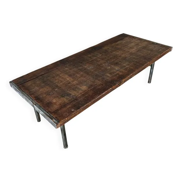 Table basse rustique industrielle