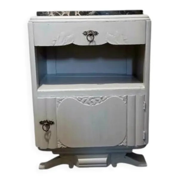 Chevet art déco avec marbre noir