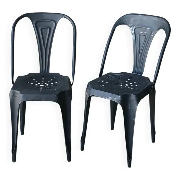 Paire de chaises de Joseph Mathieu pour Mulipl’s