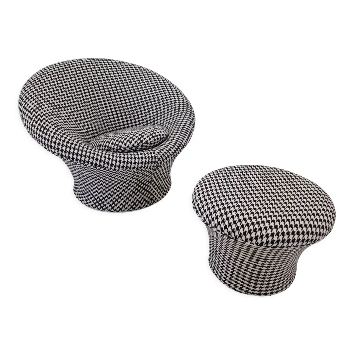 Fauteuil Mushroom et pouf par Pierre Paulin pour Artifort, années 1960