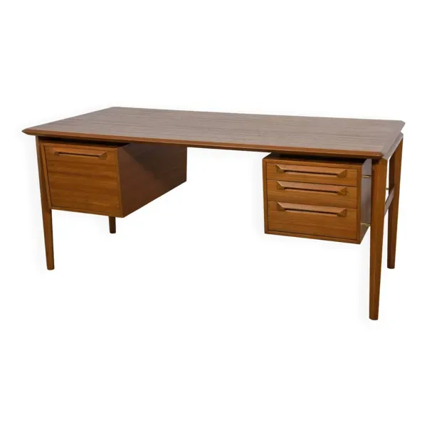 Bureau Mid-Century en Teck par IB Kofod-Larsen pour Seffle Möbelfabrik, Suède, 1950s