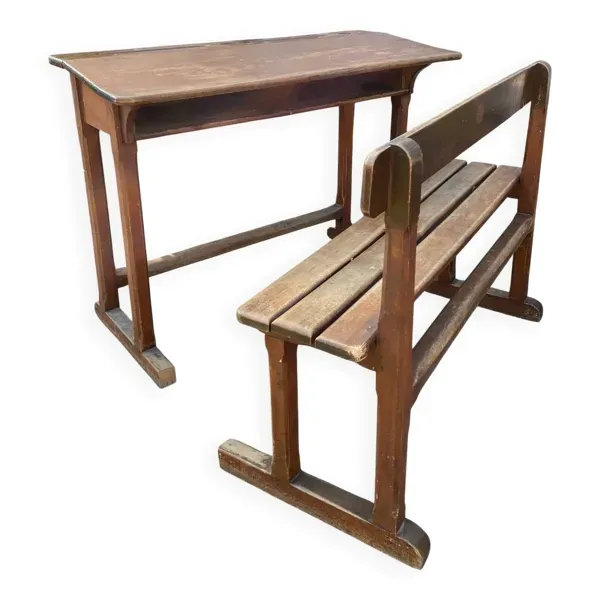 Pupitre double d’école