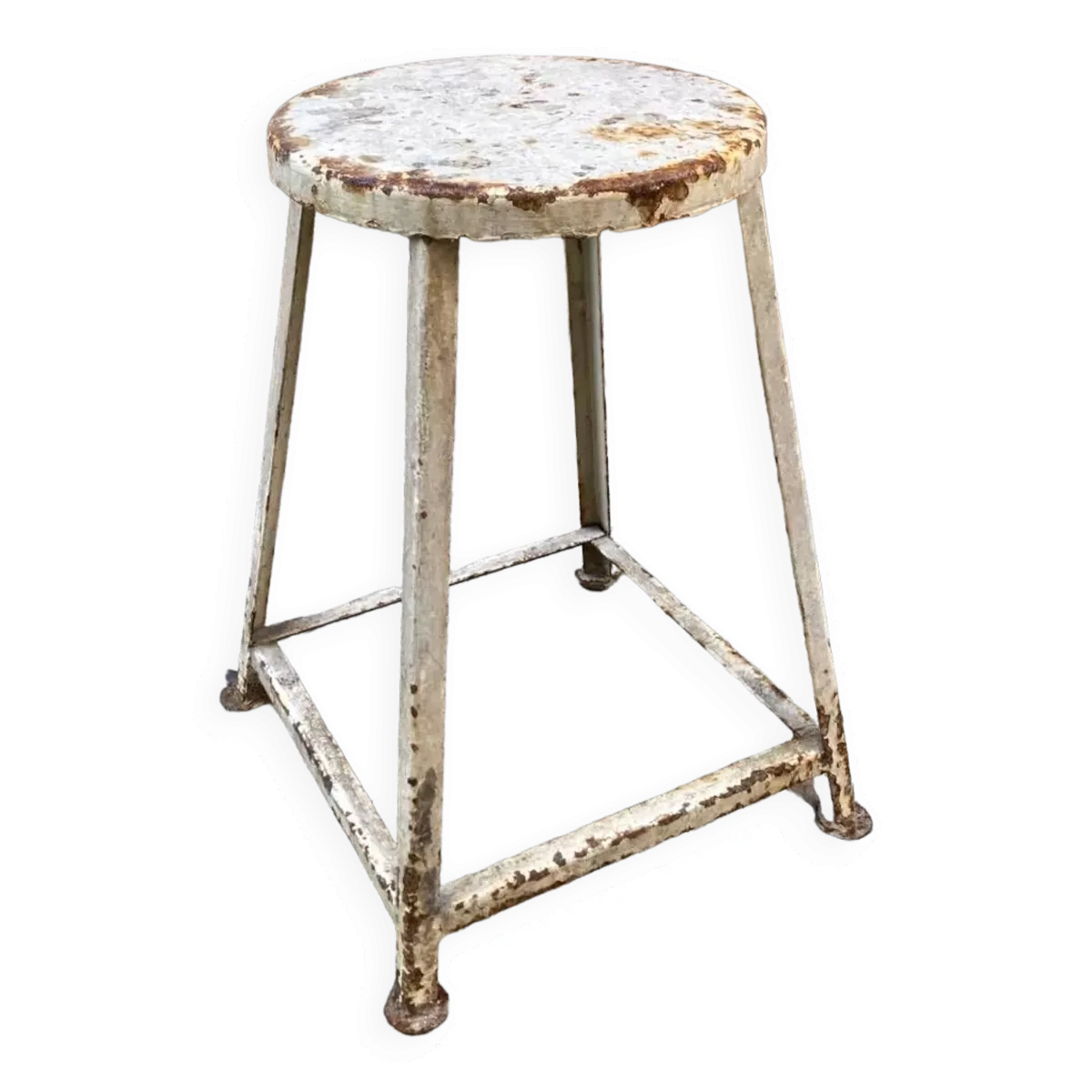 Tabouret industriel métallique