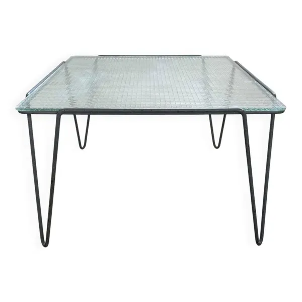 Table d'appoint ou table basse minimaliste de style industriel, Arnold Bueno de Mesquita, années 1950