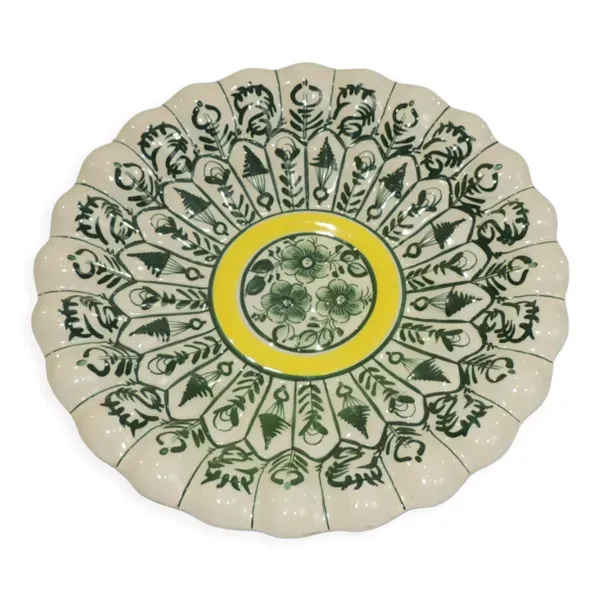Plat céramique ''gallones'' signée vintage