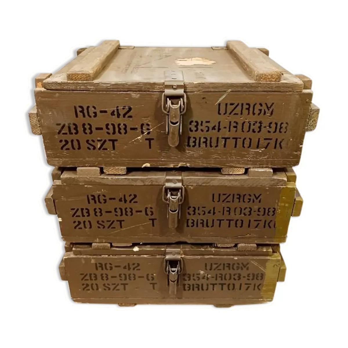 3 caisse industrielles