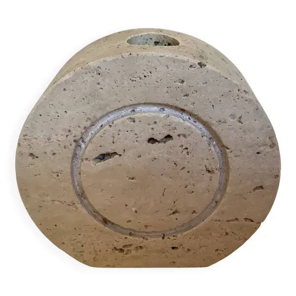 Vase soliflore travertin Fratelli Mannelli