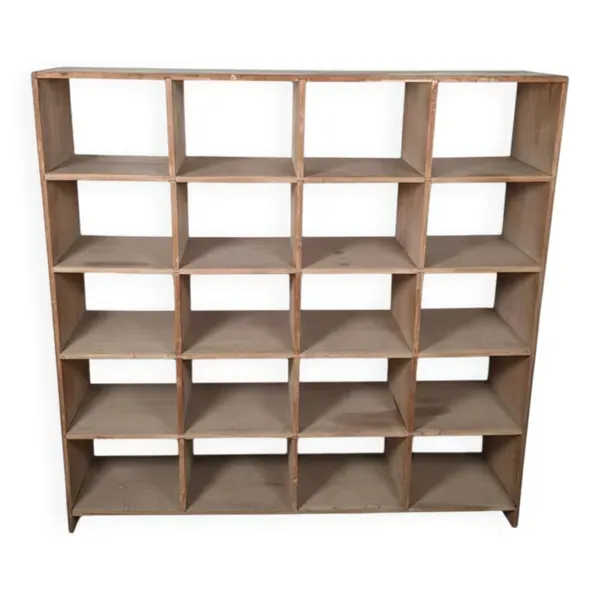 Meuble de métier à casiers en bois massif