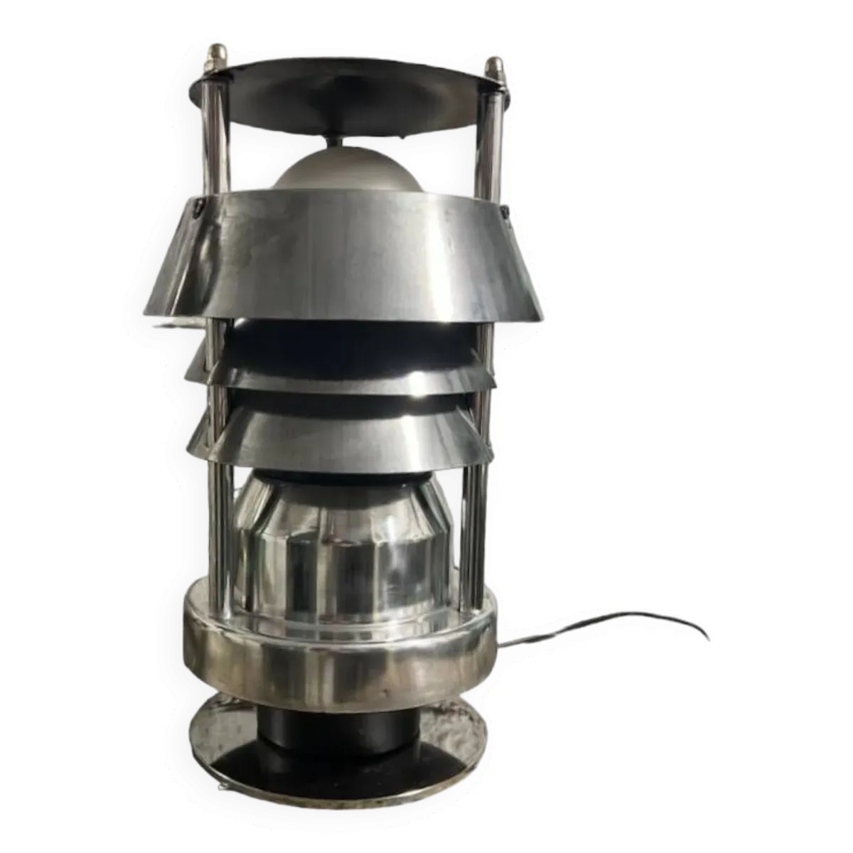 Lampe industrielle chrome