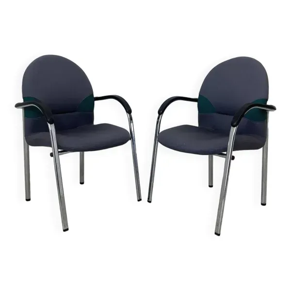 Paire de chaises modele Persona édition VITRA Design Mario Bellini