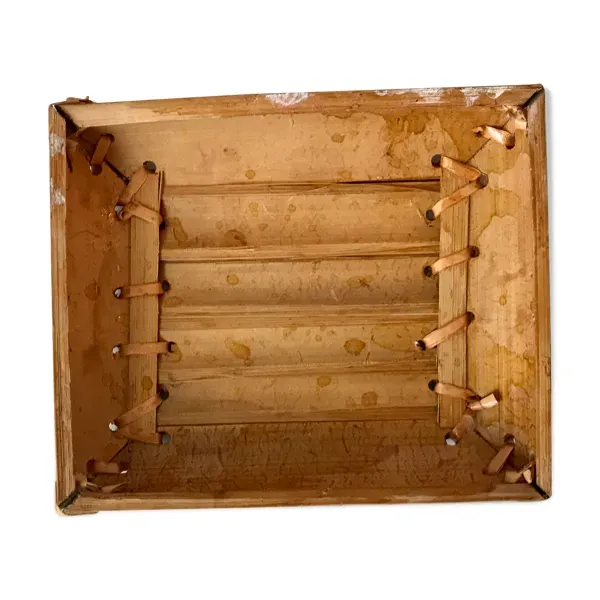 Corbeille en bambou vintage