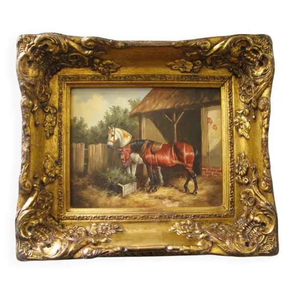 Tableau huile sur panneau