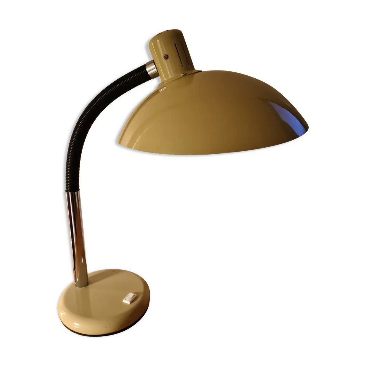 Lampe à poser en tôle laquée années 50