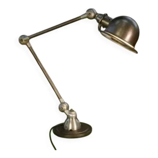 Lampe Jieldé 2 bras réglables sur socle par Jean-Louis Domecq 1950’s