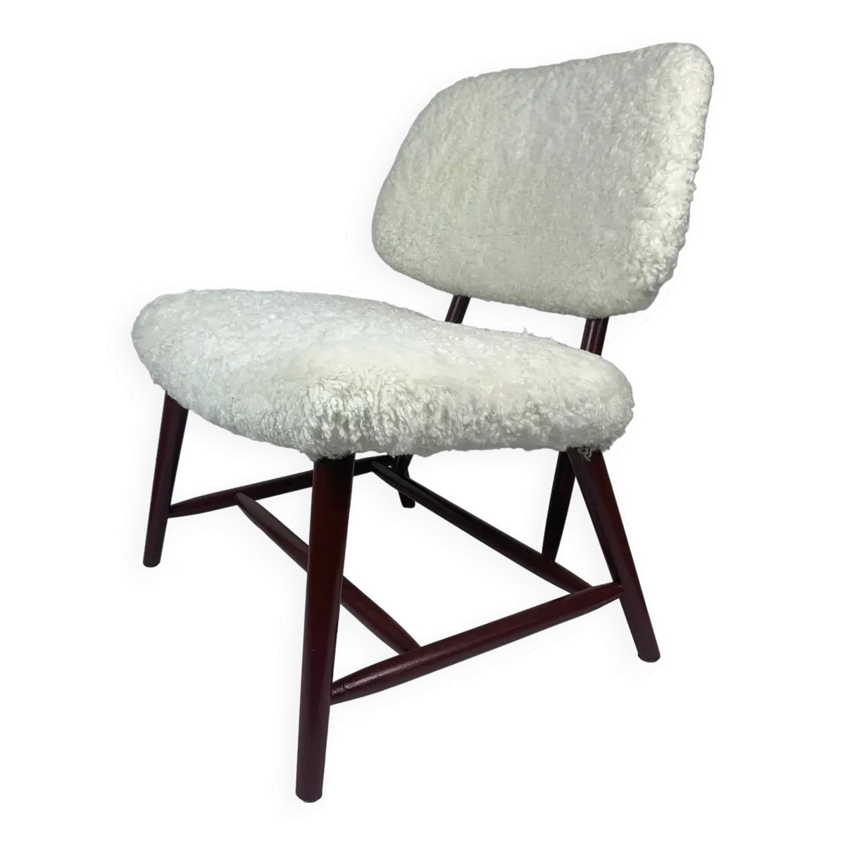 Chaise longue scandinave suédoise du milieu du siècle par Alf Svenson, modèle Teve, 1950