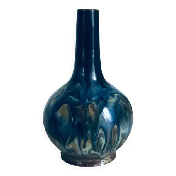 Vase art déco en grès salé Labrec par Labrut&Recullé