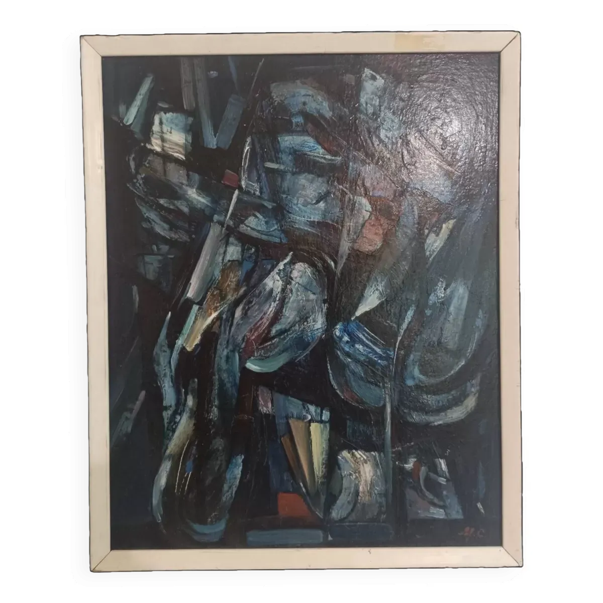 Huile sur toile signée Mochalin Sergueï Nikolaevitch , Ukraine 1993