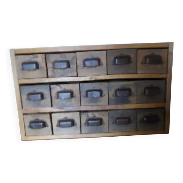 Petit meuble de métier à tiroirs