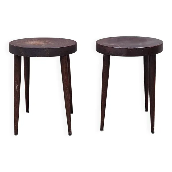 Paire de tabouret bistrot Baumann