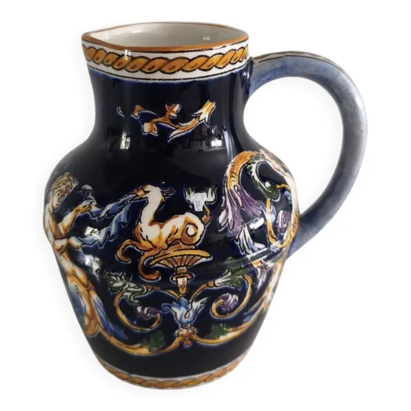 Petit pichet / Pot à lait en faïence de Gien - Renaissance