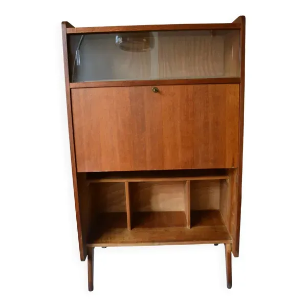 Secrétaire en chêne, années 50-60